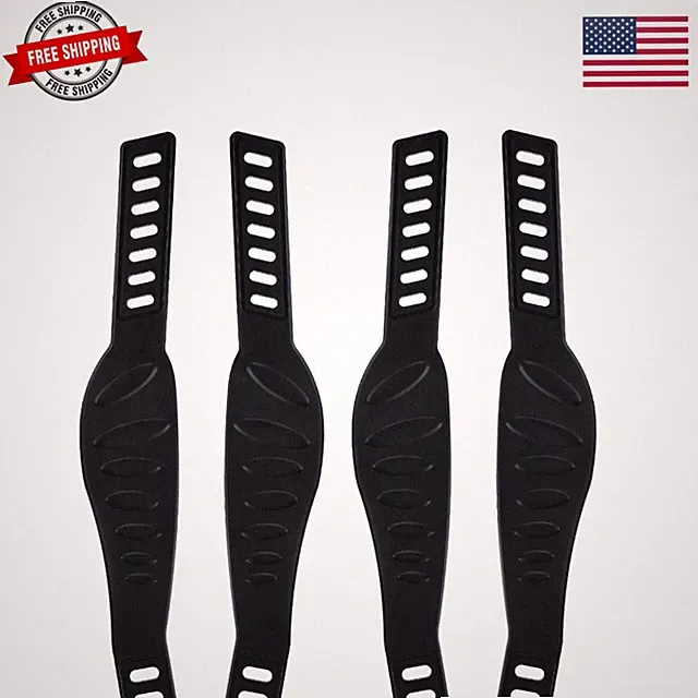 2 Pairs Exercise Bike Pedal Straps Universal Pedal Straps for Exercise Cycle...