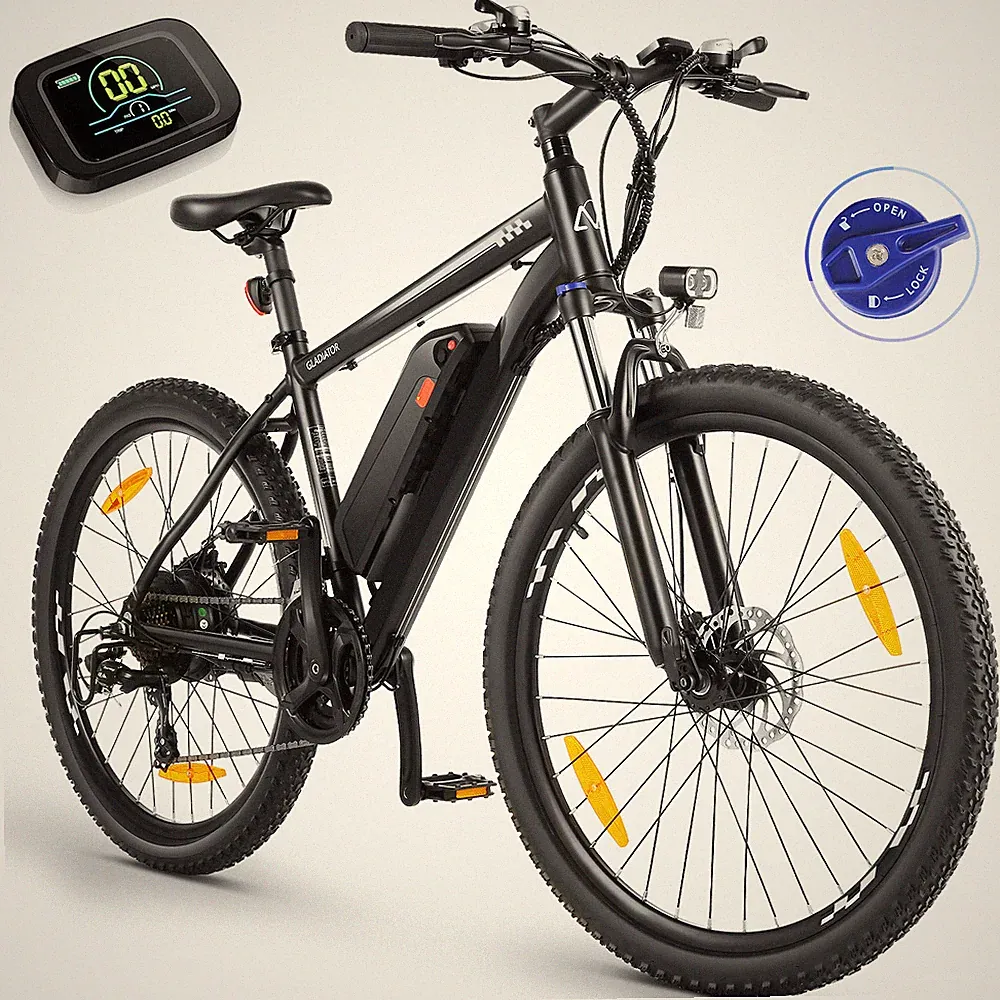 26*2.1inch Fat Tires Ebike 500W Electric Bicycle Suit for Commuting City Cruiser