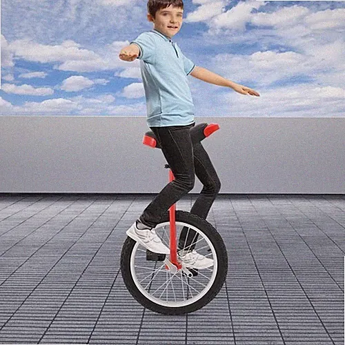 Adjustable Exercise Unicycle Outdoor Unicycle One Wheel Bike For 5-60 Years Old