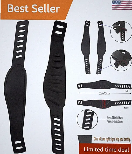 Comfortable Adjustable Exercise Bike Pedal Straps - Perfect for All Cyclists
