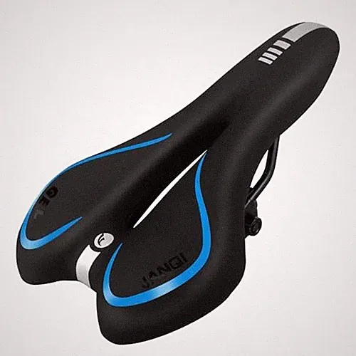 Comfortable Bike Seat for Men & Women, Waterproof Bicycle Seat, Breathable Blue