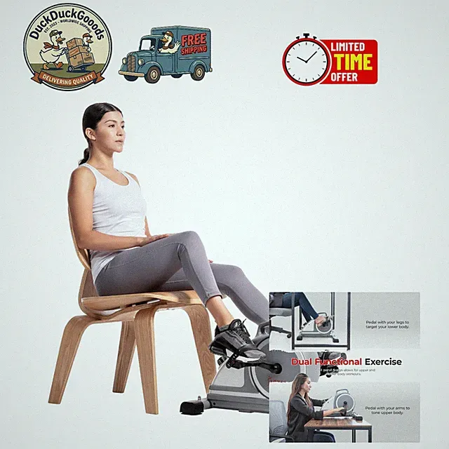 Effortless Mini Exercise Bike - Perfect for Office & Home Workouts for All Ages