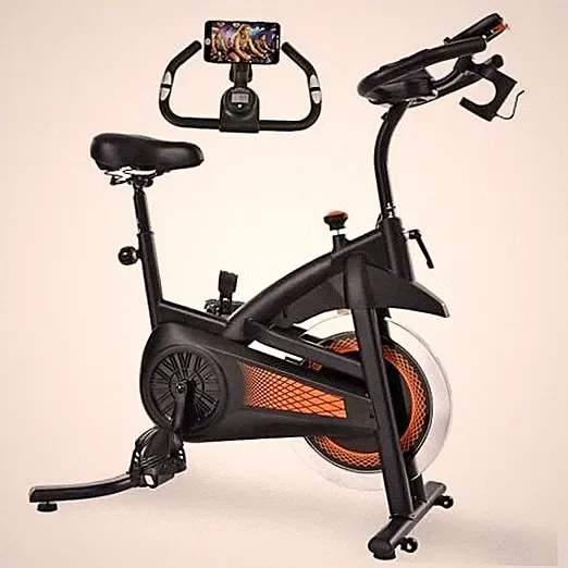 Exercise Bike Stationary Bike Indoor Cycling Bicycle for Home Gym Orange