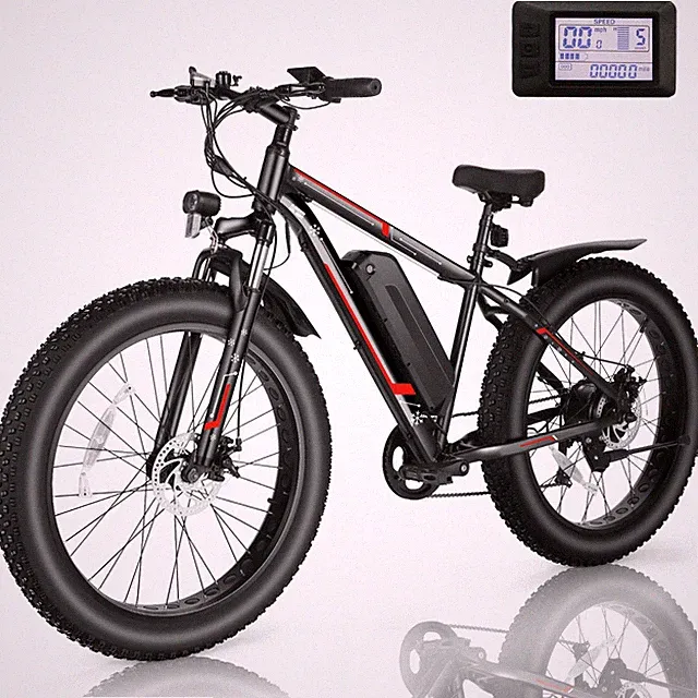 Fat Tire E-Bikes for Adults 26" Electric Bicycle 500W 48V Mountain Electric Bike