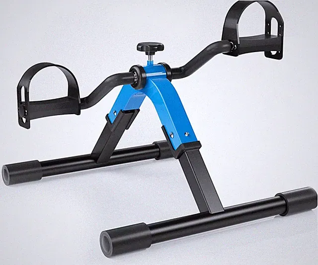 Folding Pedal Exerciser Mini Exercise Bike under Desk Bike for Arms and Legs Wor