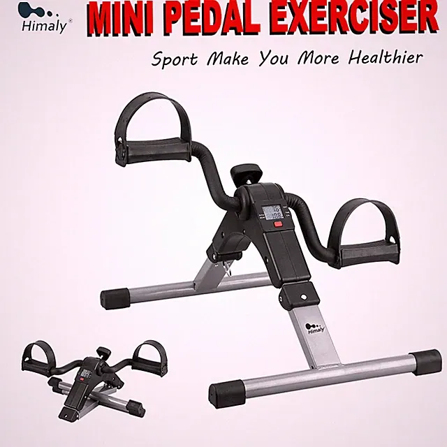 Himaly Portable Pedal Exerciser Foldable Under desk fitness cycle for arms &legs
