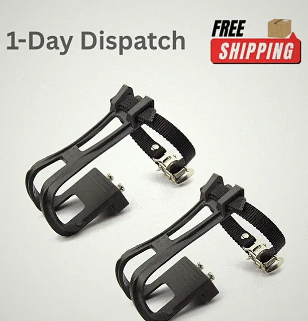 LEADRISE 1 Pair Nylon Cycling Toe Clip Straps for Peloton Exercise Bike