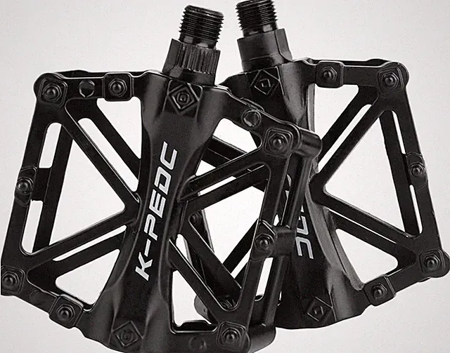 Lightweight Aluminium CNC Bike Pedals for MTB BMX - Black