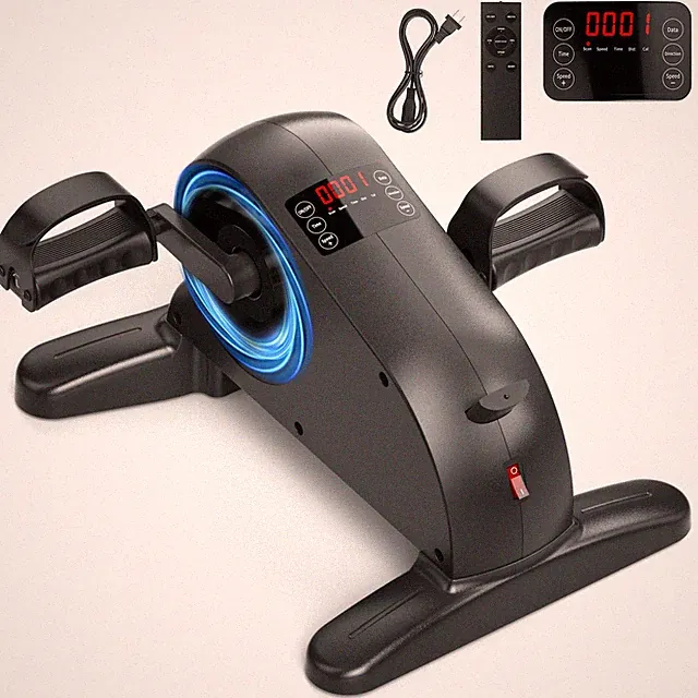 Mini Exercise Bike, Under Desk Bike Pedal Exerciser for Seniors & Adults, Ele...
