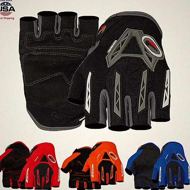 Motorcycle Bike Half Finger Protective Gloves for Outdoor BMX MTB DH Road Racing