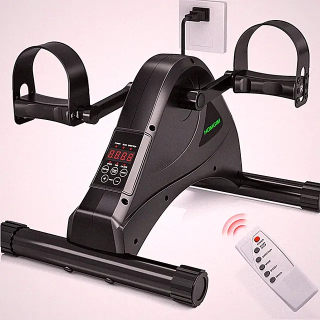 Motorized Mini Exercise Bike Electric Pedal Exerciser for Seniors Rehab Train...