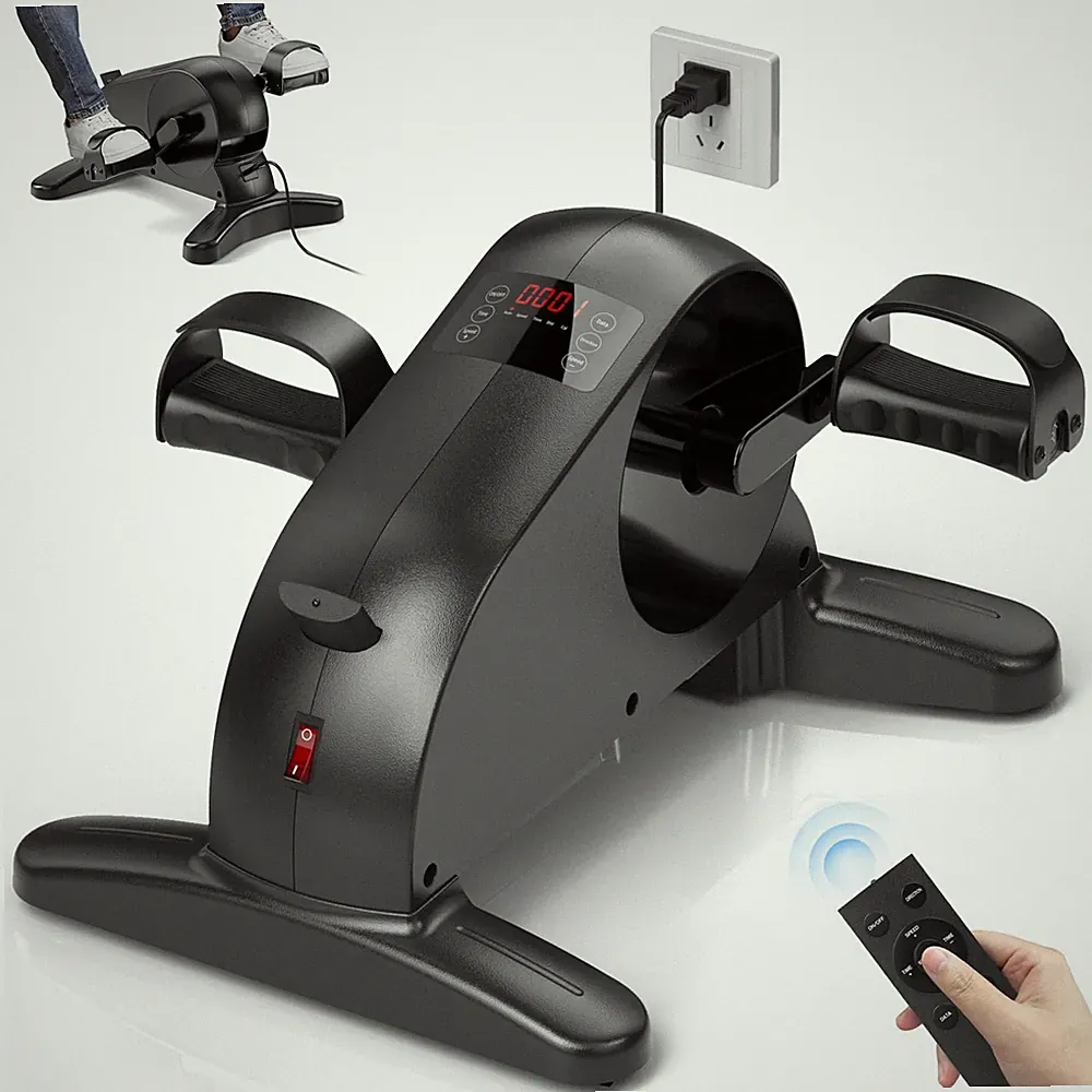 Motorized Mini Exercise Bike Electric Pedal Exerciser for Seniors，Under Desk...