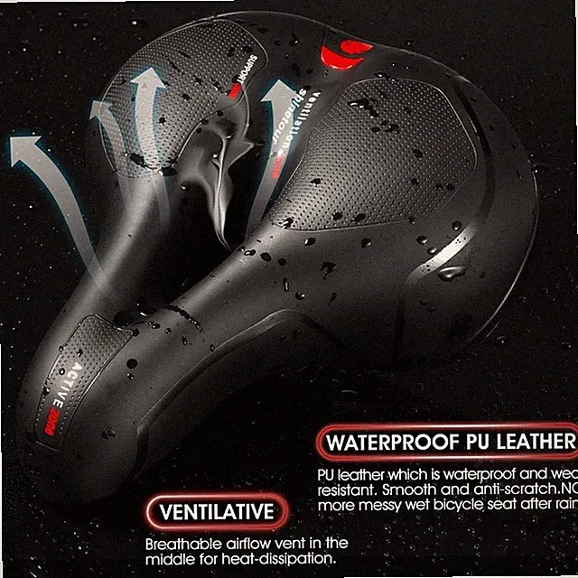 Oversized Bike Seat for Peloton Bike & Bike+, Comfort Seat Cushion Wide Saddle