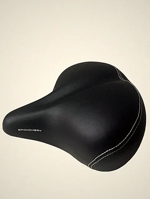 SPOMCHERY Oversized Bike Seat Wide Comfort Exercise Bicycle Saddle for Spin Bike