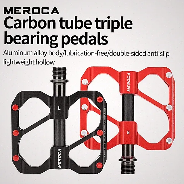 Ultralight MTB Road Bicycle Pedal 3pcs Sealed Bearing Dustproof Anti-slip Pedal